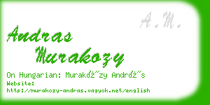 andras murakozy business card